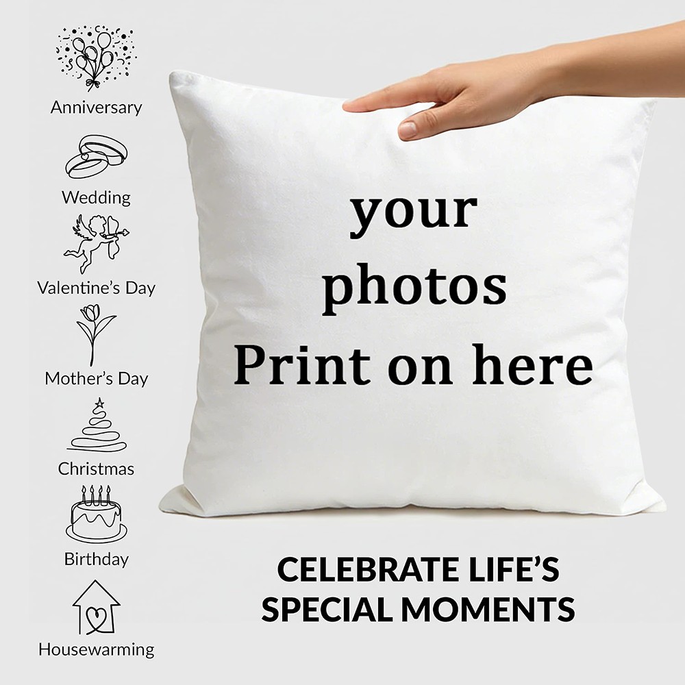 Pet Portrait Custom - Custom Picture Printed Cushion Cover Pet