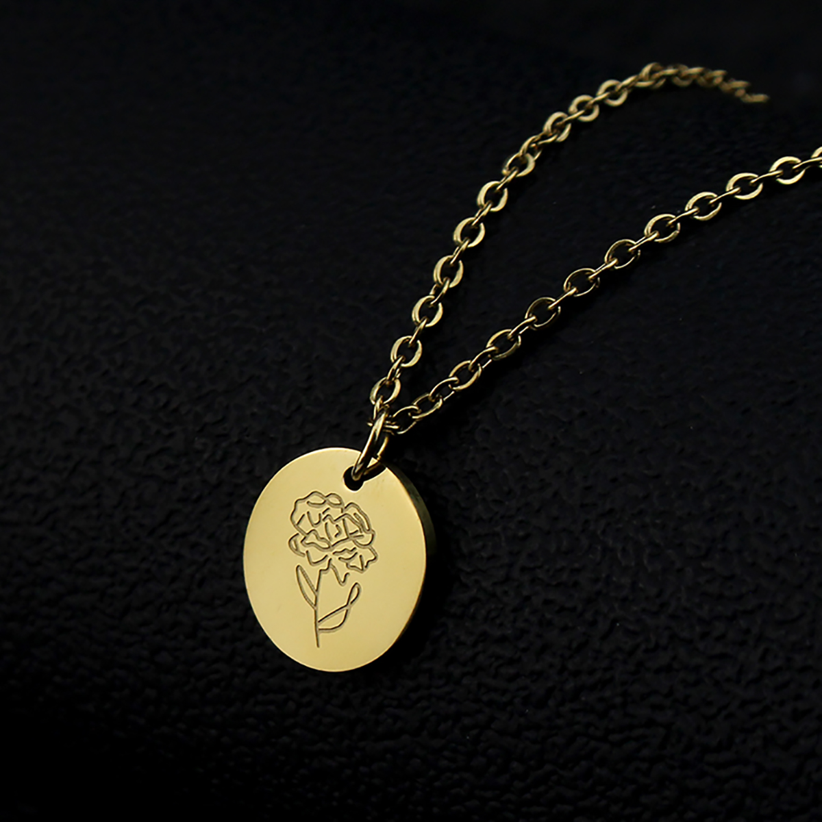 Titanium Steel December Flower - Birth Flower Necklace ulasan dan harga