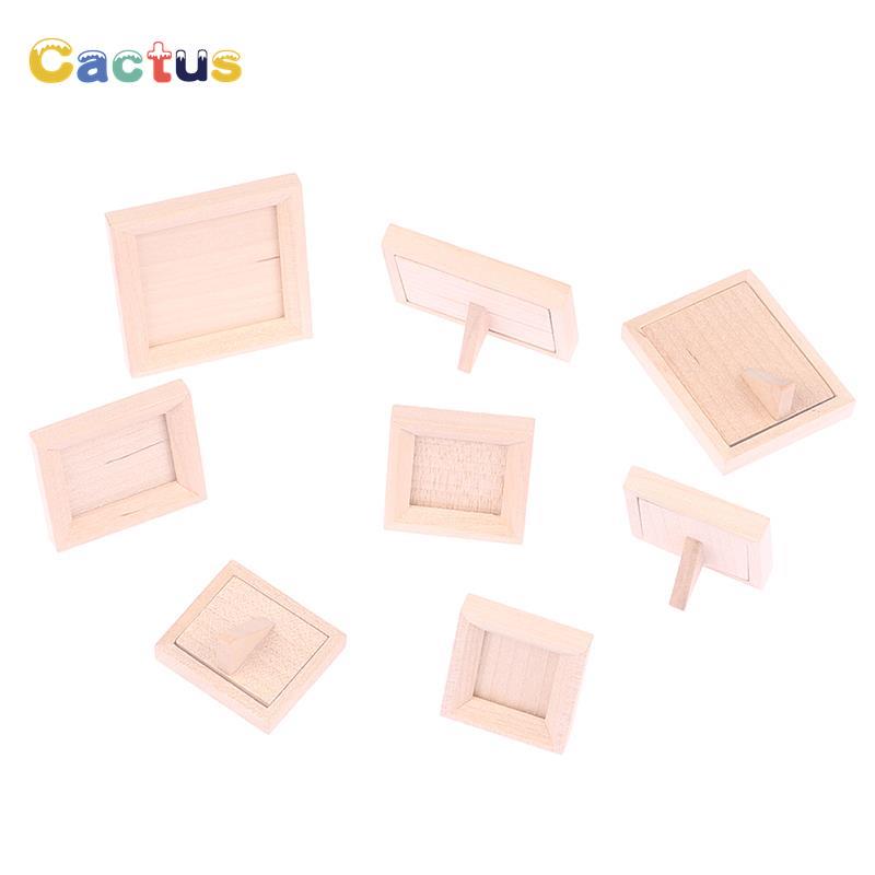 1Pc 1/12 Dollhouse Miniature W - Engraved Wood Frame ulasan dan harga