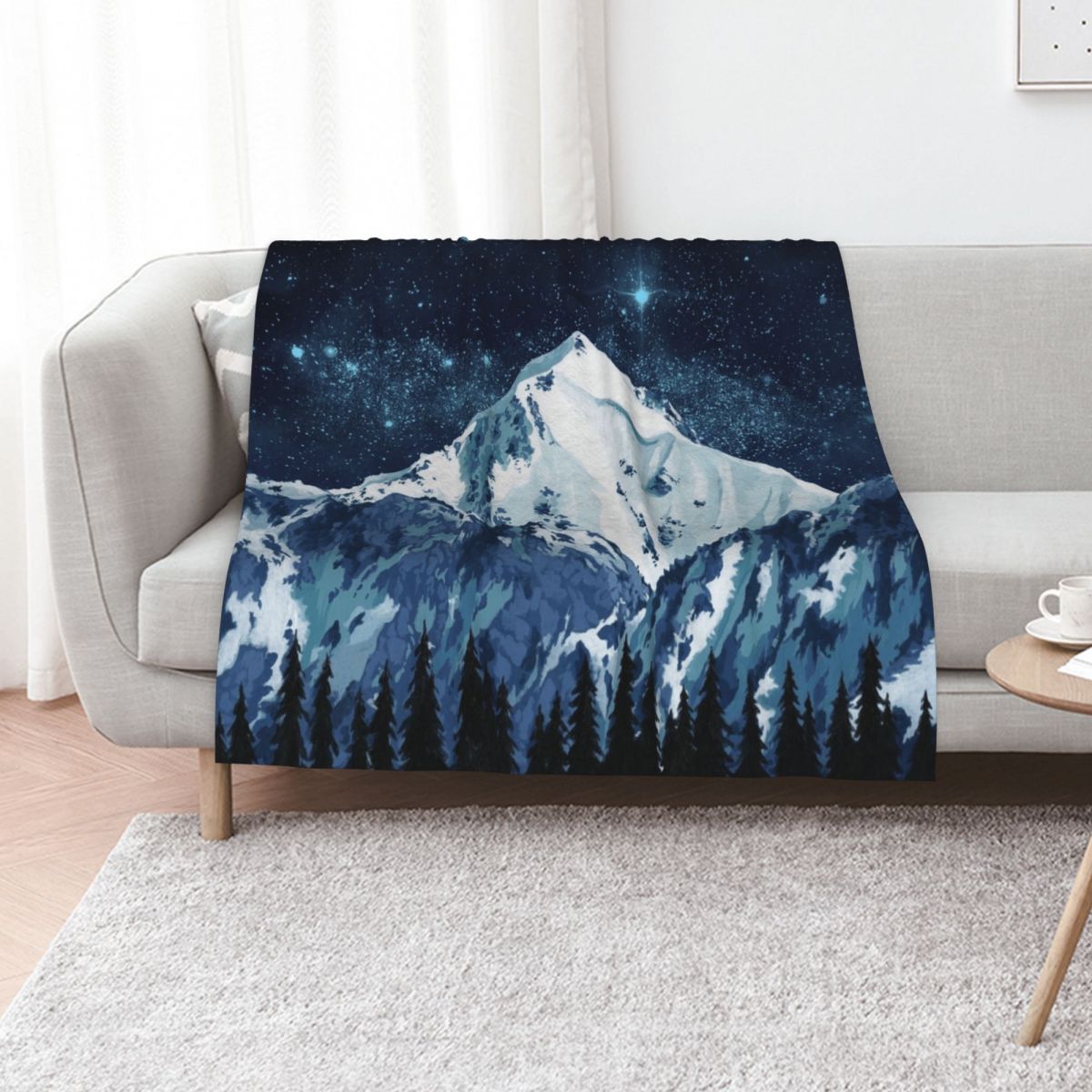 Alaska Night Sky 1 Throw Blank - Custom Night Sky ulasan dan harga