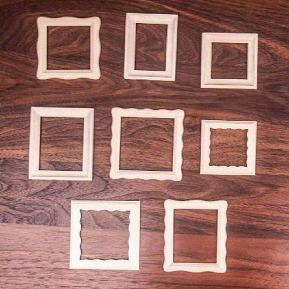 2pcs New 1/12 Dollhouse Miniat - Engraved Wood Frame ulasan dan harga