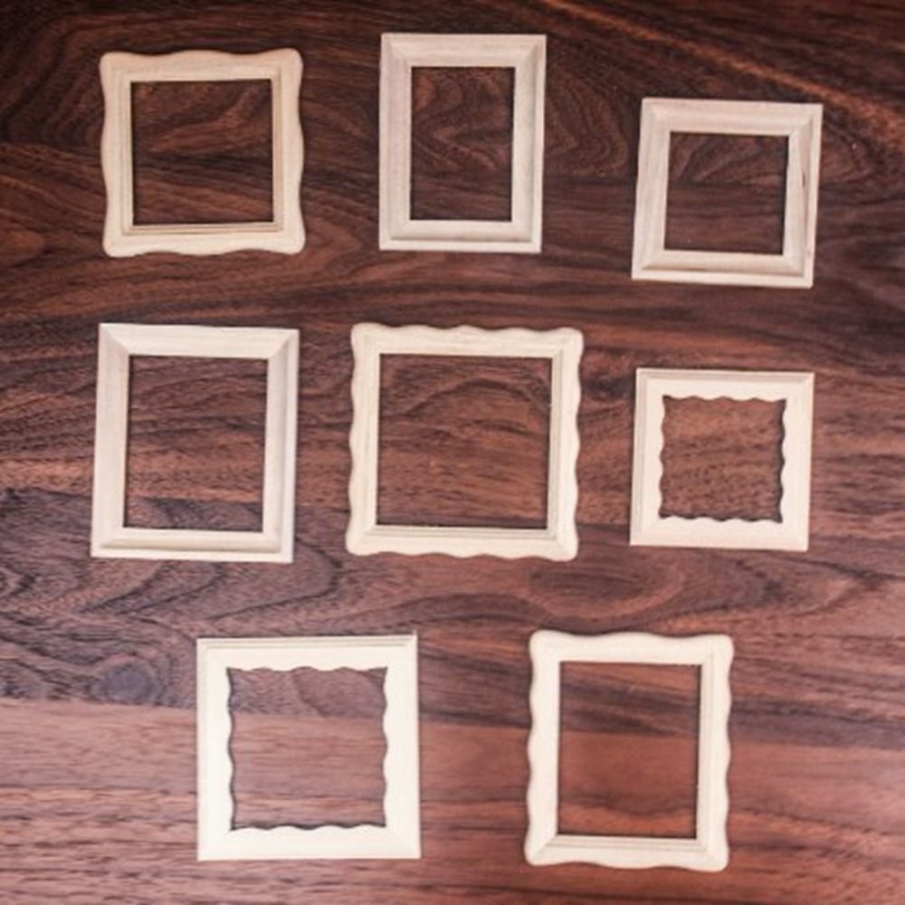 2pcs New 1/12 Dollhouse Miniat - Engraved Wood Frame ulasan dan harga